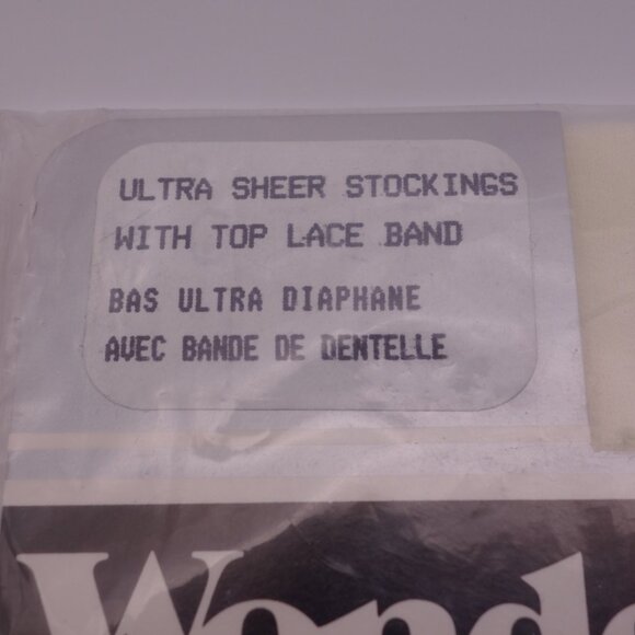 WonderBra impressions Ultra Sheer Stocking with Top Lace Band Average Alabaster - Picture 4 of 13